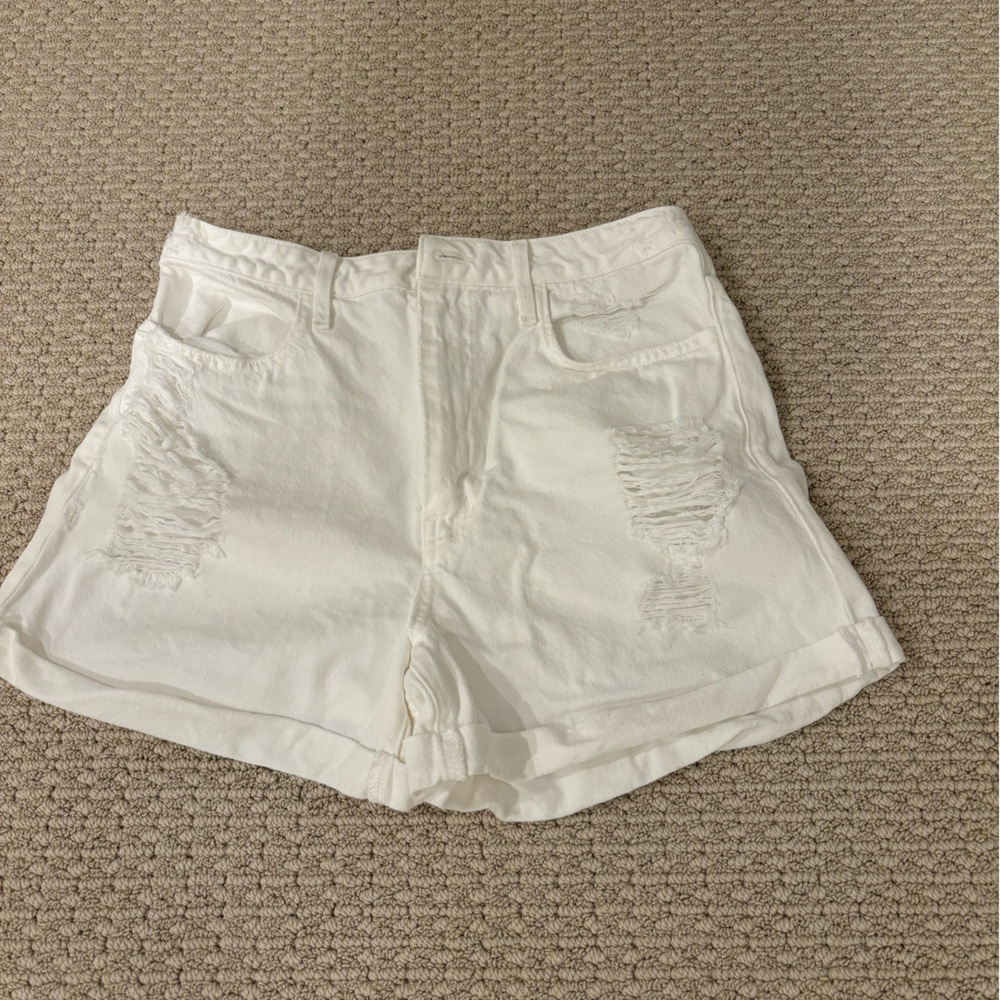 Women's White Jean Shorts